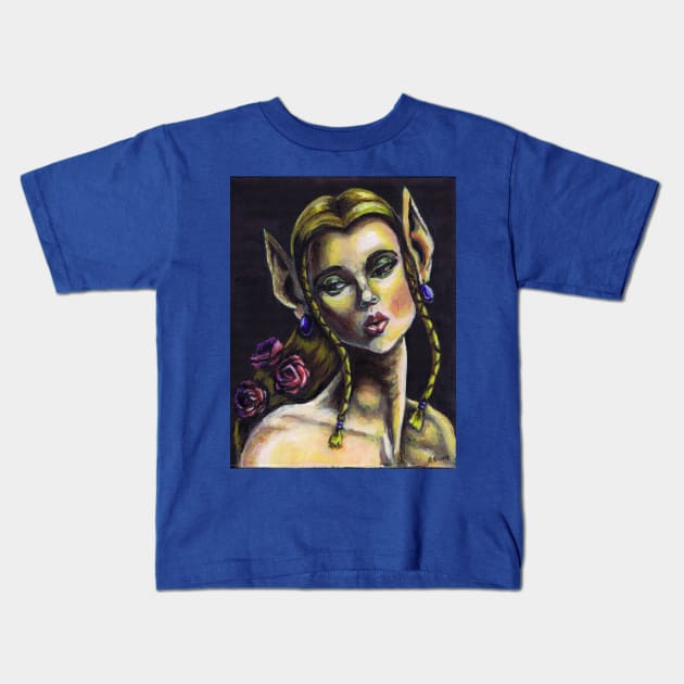 The Night Whisperer Kids T-Shirt by funny_fuse